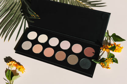Pressed Mineral Powder Eyeshadow Complete Pallet